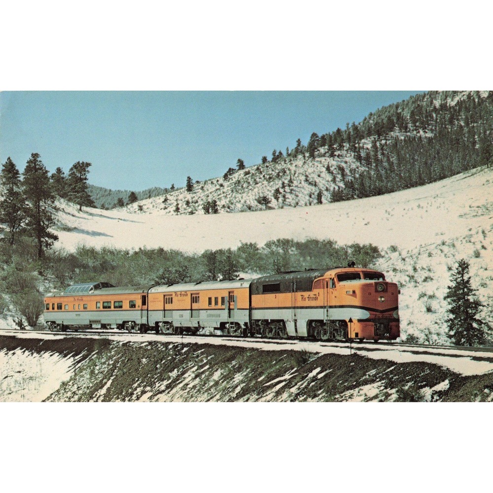 D&RGW Denver & Rio Grande Western ALCO PA-1 Yampa Valley Train Photo Card JT-78